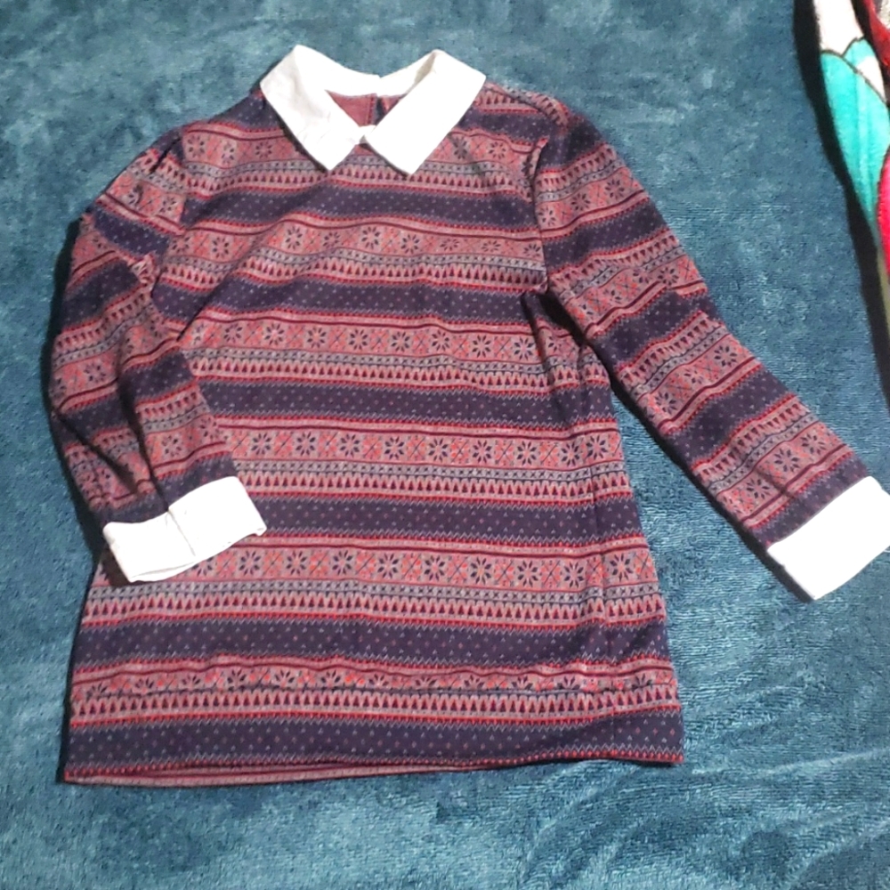 Unique Vintage Collared Sweater